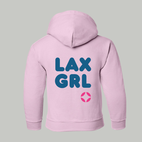 NEW- Women's LAX GRL Puff Print Hoodie