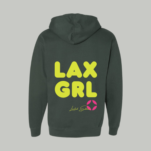 LIMITED EDITION LAX GRL Puff Print Hoodie- Youth & Women's