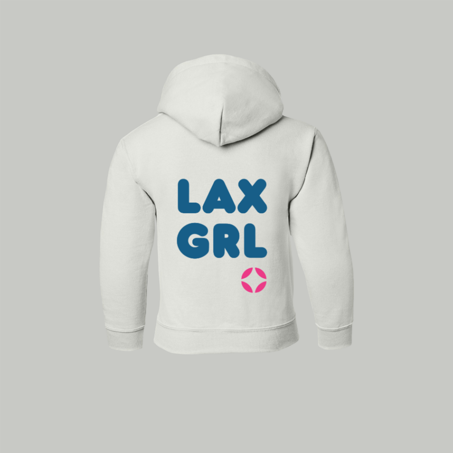 Youth LAX GRL Puff Print Heavy Blend Hooded Sweatshirt