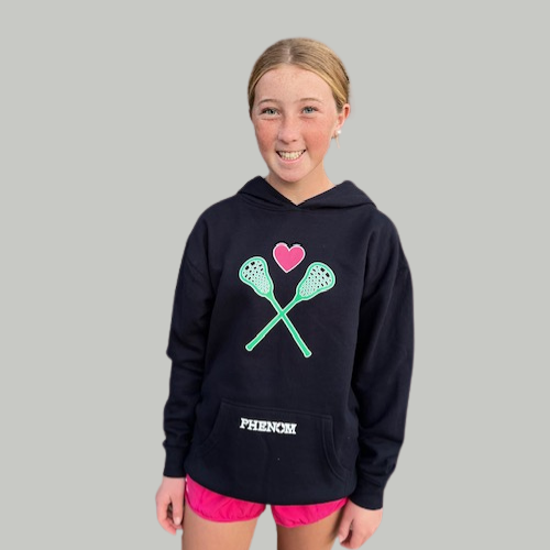 Youth LOVE LAX Hooded Sweatshirt