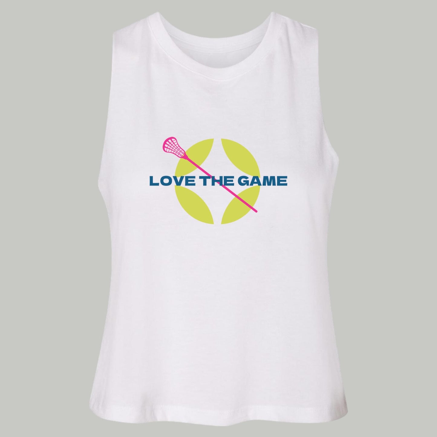 Women's Love the Game Racerback Crop Tank