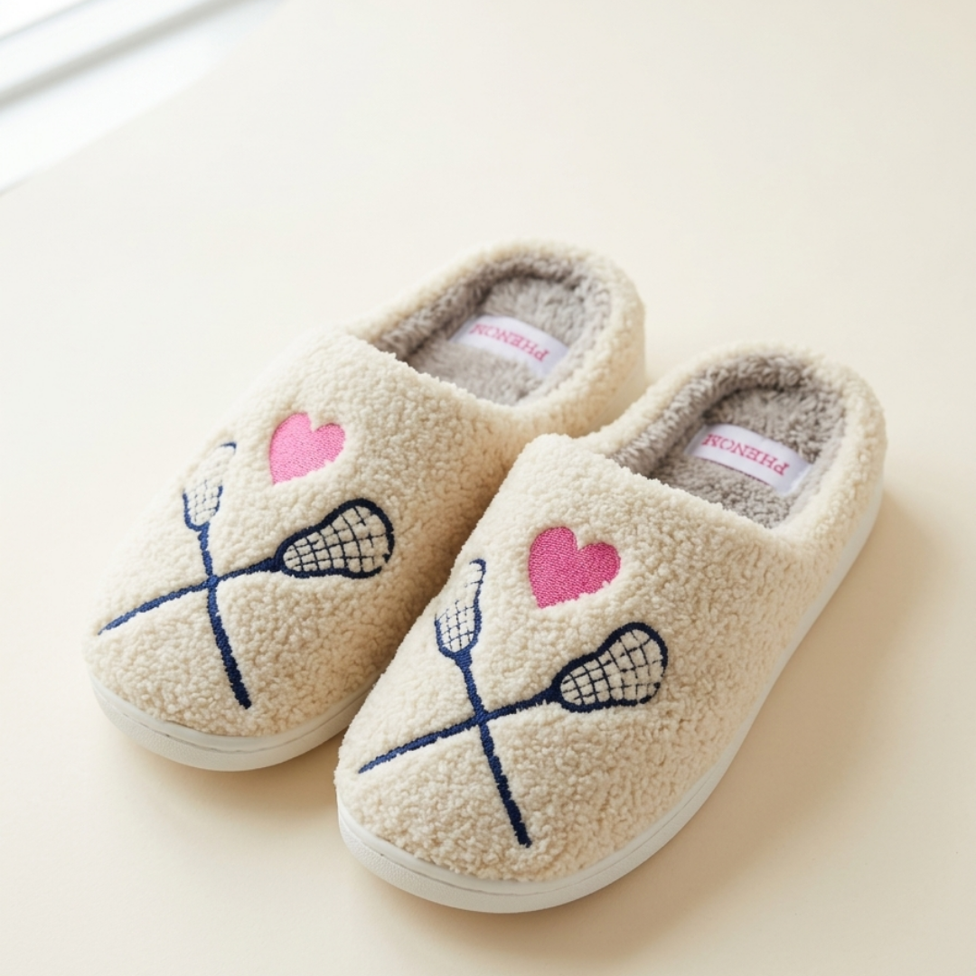 PHENOM Lacrosse Cloud Slippers- Beige