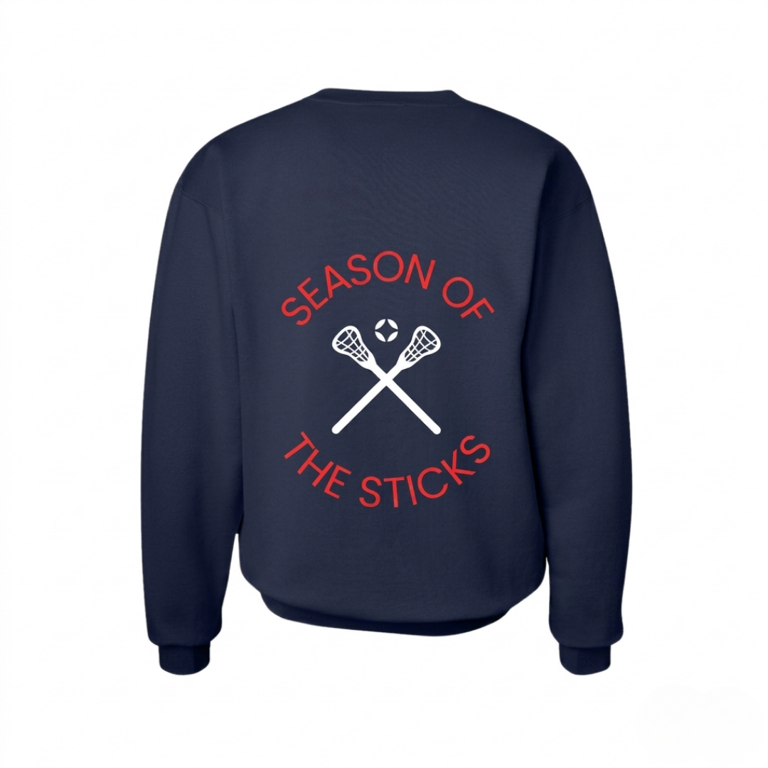 Season of the Sticks Lacrosse Crewneck Sweatshirt- HERITAGE COLLECTION