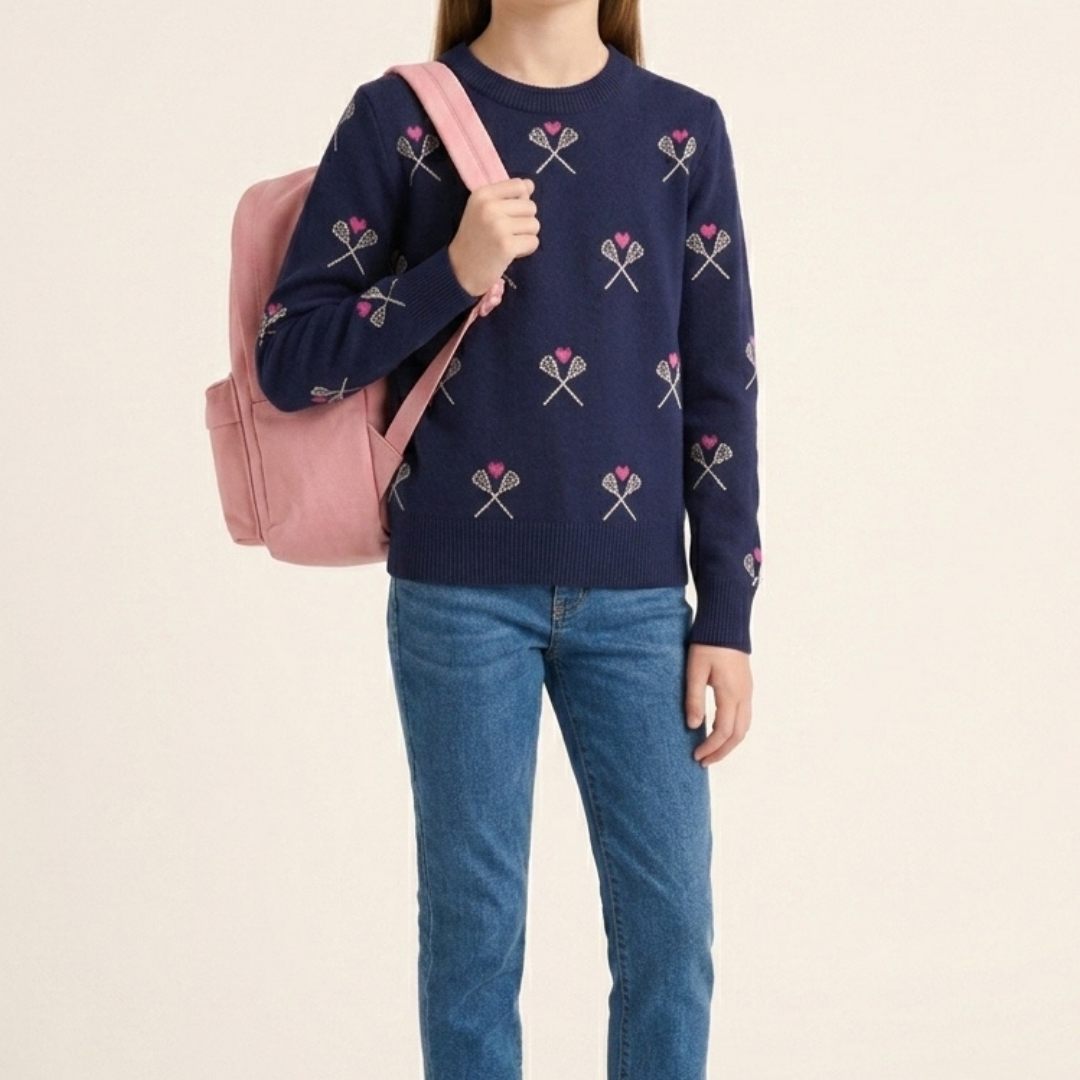 The (Junior) Varsity Collection- ALL HEART SWEATER
