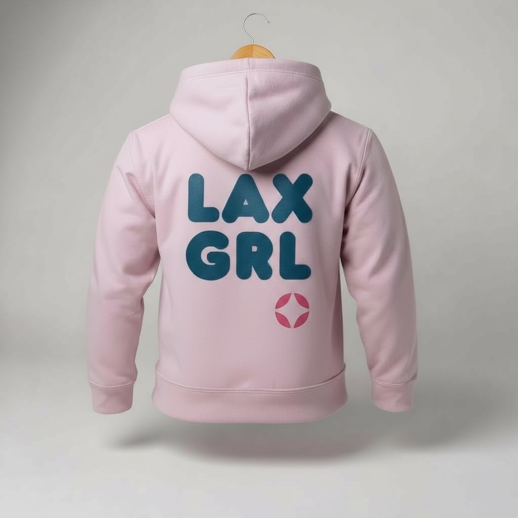 Youth LAX GRL Puff-Print Hoodie
