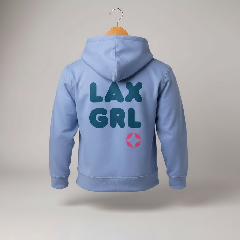 Youth LAX GRL Puff-Print Hoodie