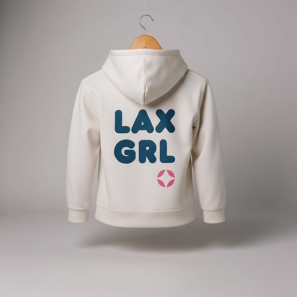 Youth LAX GRL Puff-Print Hoodie